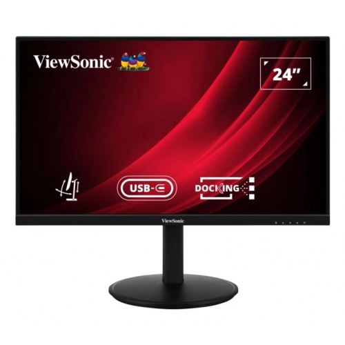 ViewSonic VG2409U-2 23,8" Full HD IPS skærm - 100 Hz, USB-C dock, sort