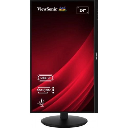 ViewSonic VG2409U-2 23,8" Full HD IPS skærm - 100 Hz, USB-C dock, sort