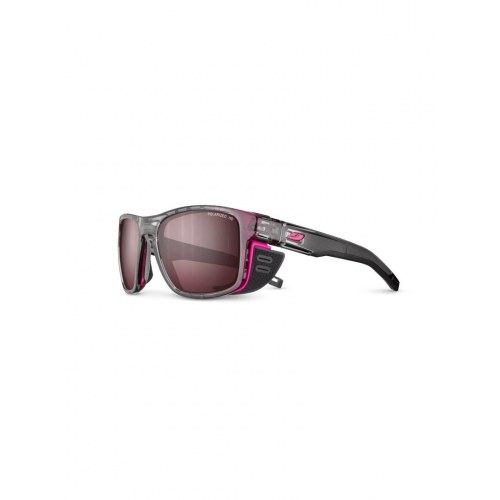 Julbo Shield M - polariserede beskyttelsesbriller Spectron Polarized 3 HD - grå/pink