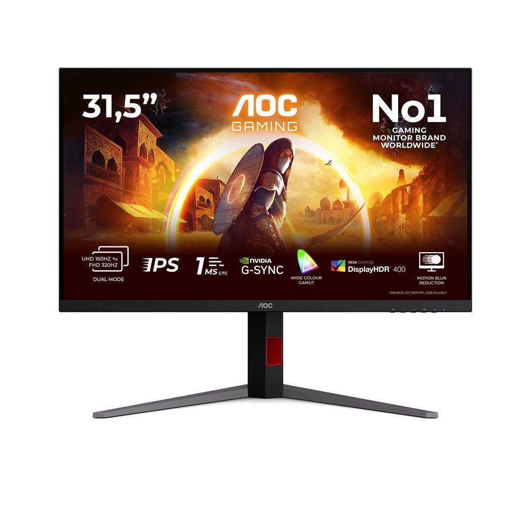 AOC G4 U32G4U 31,5" 4K gaming-skærm - Sort/Rød