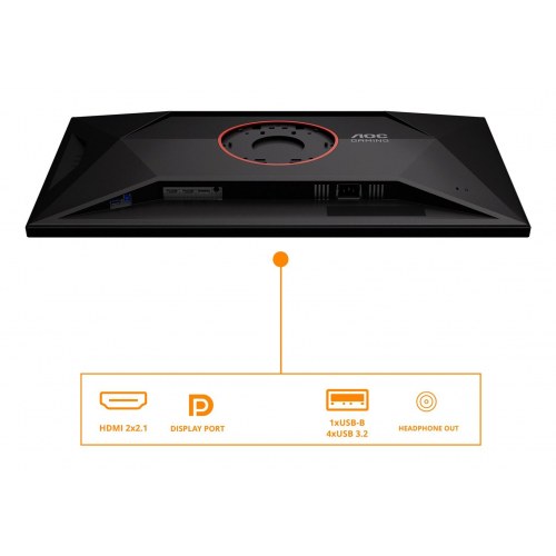 AOC G4 U32G4U 31,5" 4K gaming-skærm - Sort/Rød