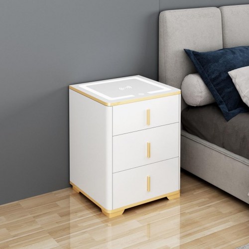 Extralink LOCKSTAR elektronisk pengeskab - natbord med induktionsoplader