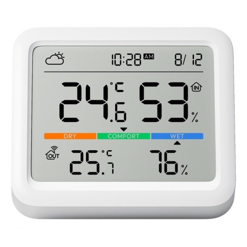 SwitchBot Meter Pro - hvid LCD termometer/hygrometer (batteri)