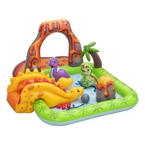 Bestway Volcano Springs oppusteligt vandlegecenter - 2,62 × 1,88 × 1,02 m