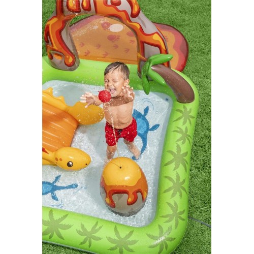 Bestway Volcano Springs oppusteligt vandlegecenter - 2,62 × 1,88 × 1,02 m