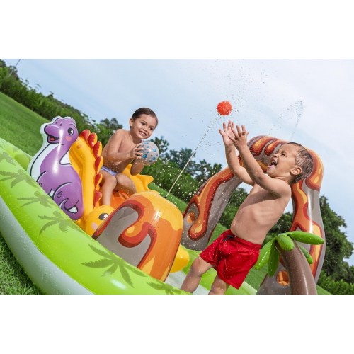 Bestway Volcano Springs oppusteligt vandlegecenter - 2,62 × 1,88 × 1,02 m