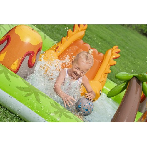 Bestway Volcano Springs oppusteligt vandlegecenter - 2,62 × 1,88 × 1,02 m