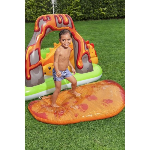 Bestway Volcano Springs oppusteligt vandlegecenter - 2,62 × 1,88 × 1,02 m