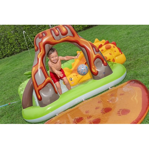 Bestway Volcano Springs oppusteligt vandlegecenter - 2,62 × 1,88 × 1,02 m