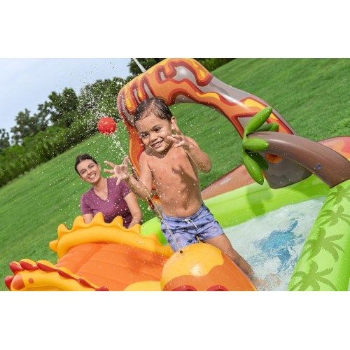 Bestway Volcano Springs oppusteligt vandlegecenter - 2,62 × 1,88 × 1,02 m