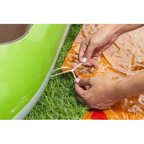 Bestway Volcano Springs oppusteligt vandlegecenter - 2,62 × 1,88 × 1,02 m