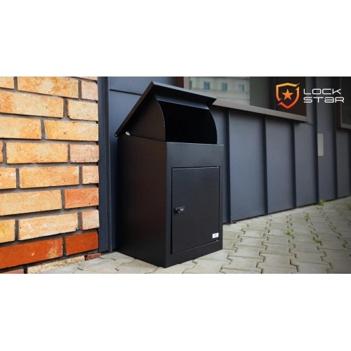 Extralink LOCKSTAR pakke-postkasse 44 × 34 × 55 cm - sort metal