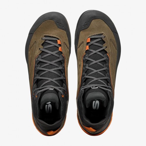 Scarpa Rapid XT Mid GTX vandrestøvle - str. 43, Caribou Brown/Rust Orange