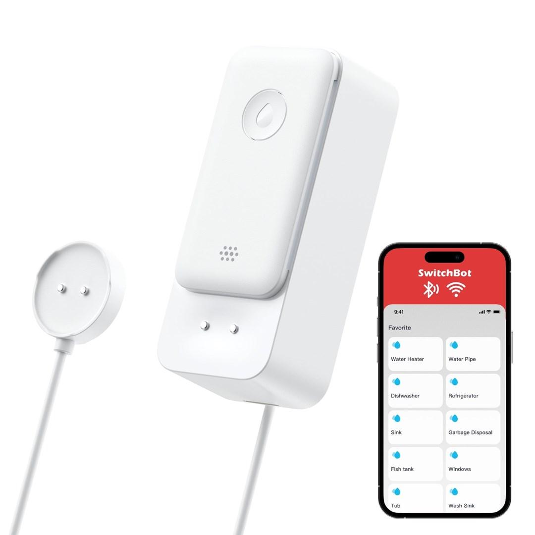 SwitchBot W4402000 - batteridrevet vandsensor med alarm, IP67