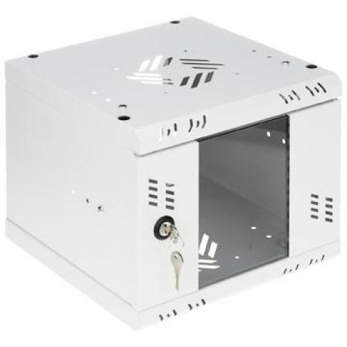Vægmonteret rackskab 10" 4U - S-RC10-4U-300GG (grå)