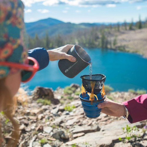 GSI Outdoors campingkoge­sæt 0,6 l - grå/kobber/orange/sort