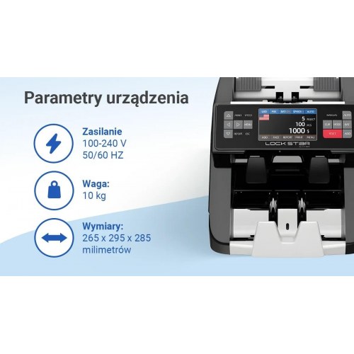 Extralink LOCKSTAR X-1000 seddeltæller - sort