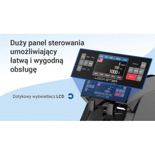 Extralink LOCKSTAR X-1000 seddeltæller - sort