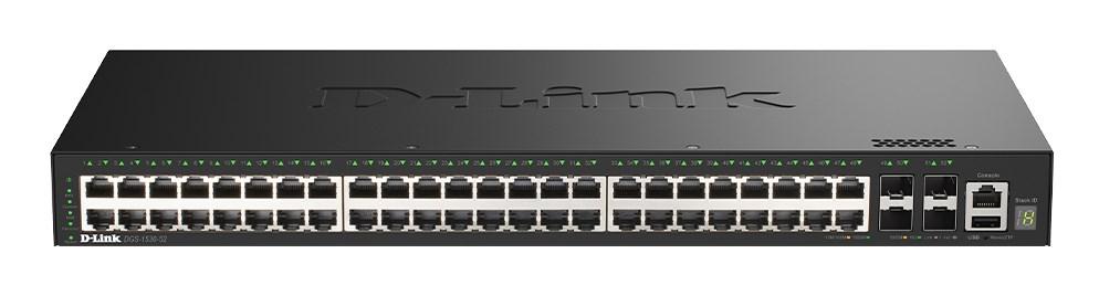 D-Link 52-ports Gigabit stackbar smart switch med 4 x 10G SFP+