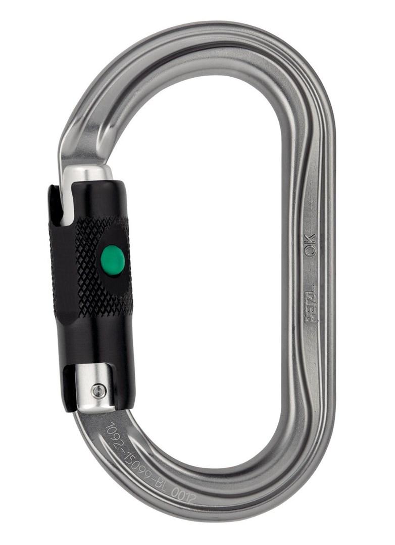 Petzl OK M33A BL karabinhage - lås, aluminium, grå