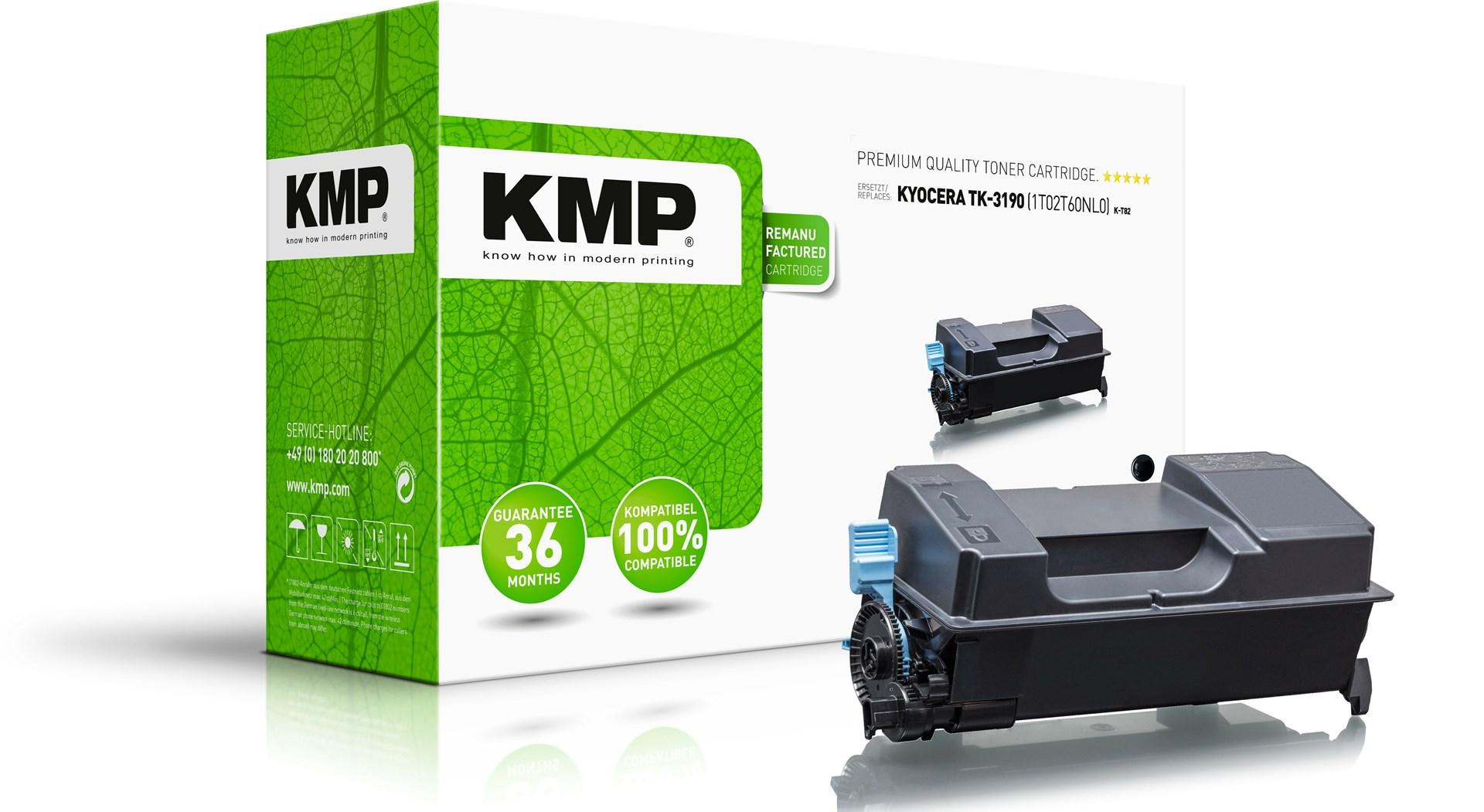 KMP K-T82 kompatibel tonerpatron - sort, til Kyocera (1 stk) billede