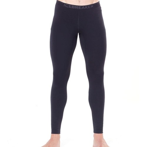 Oasis 200 leggings i merinould - sort/monsoon, str. L