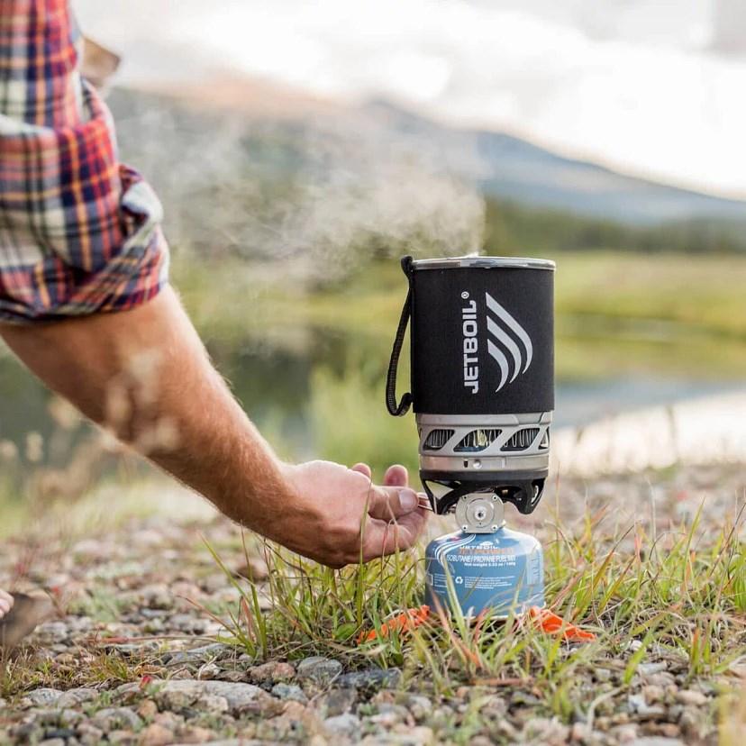 Jetboil MicroMo gasbrænder - 1.750 W, piezo, Carbon