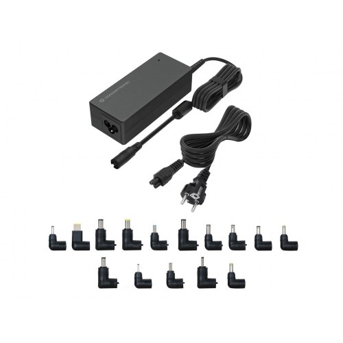 Conceptronic OZUL08B15 - 90 W universal laptopoplader med 15 stik