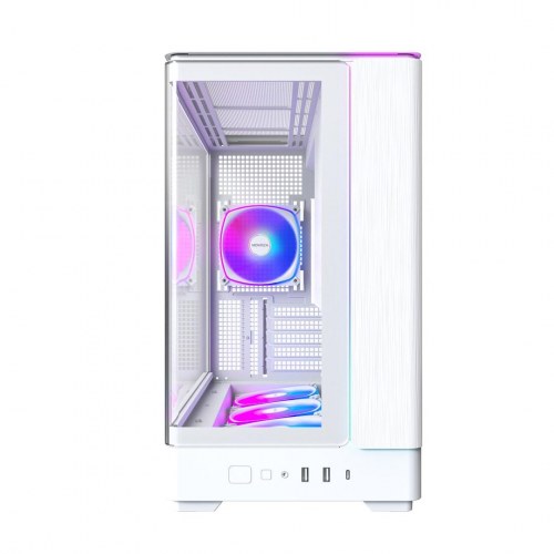 Montech King 15 PRO Tower - Hvid PC-kabinet med RGB