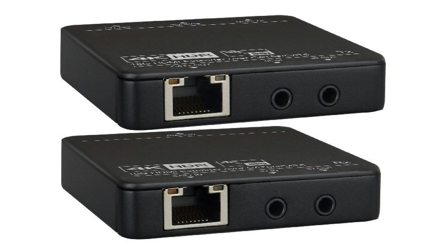 LevelOne HVE-9006 - AV extender sæt (sender/modtager) - sort