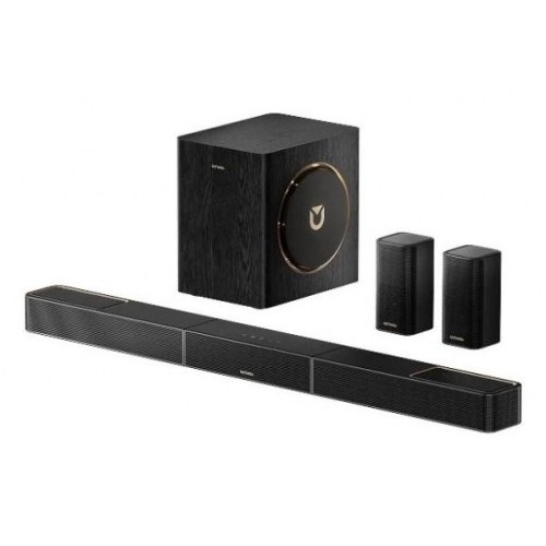 Ultimea Skywave F40 soundbar 5.1.2 - sort med subwoofer og baghøjttalere