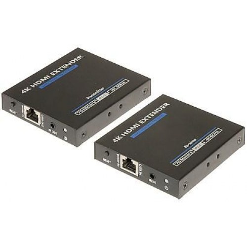 HDMI‑forlænger 4K med IR - HDMI‑EX‑70IR‑4KV2 (sender + modtager)