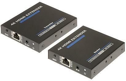 HDMI‑forlænger 4K med IR - HDMI‑EX‑70IR‑4KV2 (sender + modtager)