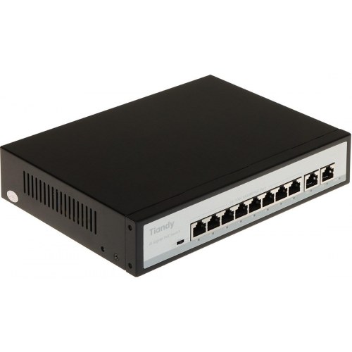 Tiandy 8-port PoE switch - gigabit netværksswitch