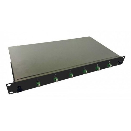 Rackskab 1U - Helos 375551, sort, stål, 19"