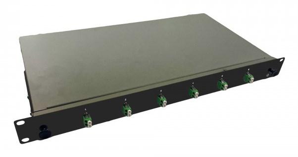 Rackskab 1U - Helos 375551, sort, stål, 19"
