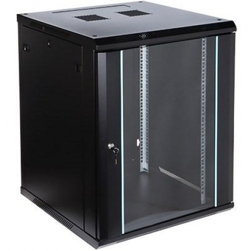 Væghængt 19" rackskab - EPRADO R19 15U/600 BLUE