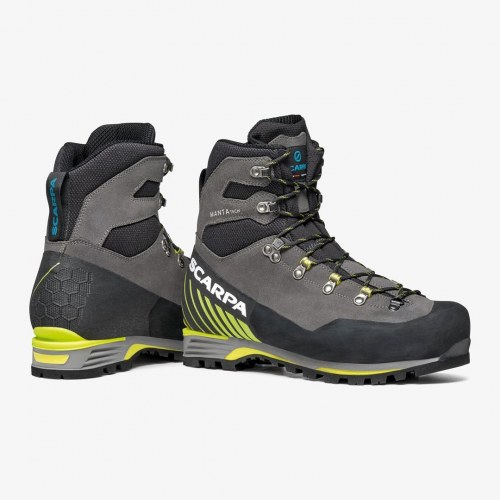 Scarpa Manta Tech GTX vandrestøvle - 46,5, Shark/Lime