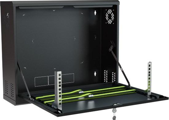 Stalflex vægmonteret 19" rackskab 3U - CR19-3U-180-B