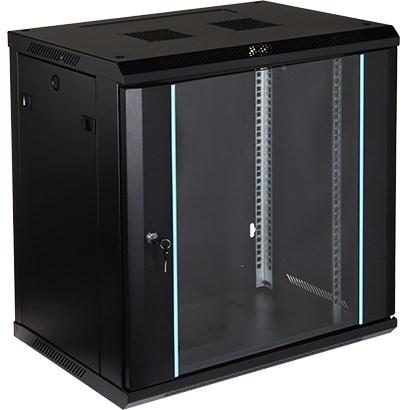 Væghængt 19" rackskab - EPRADO R19-12U/450, blå detaljer