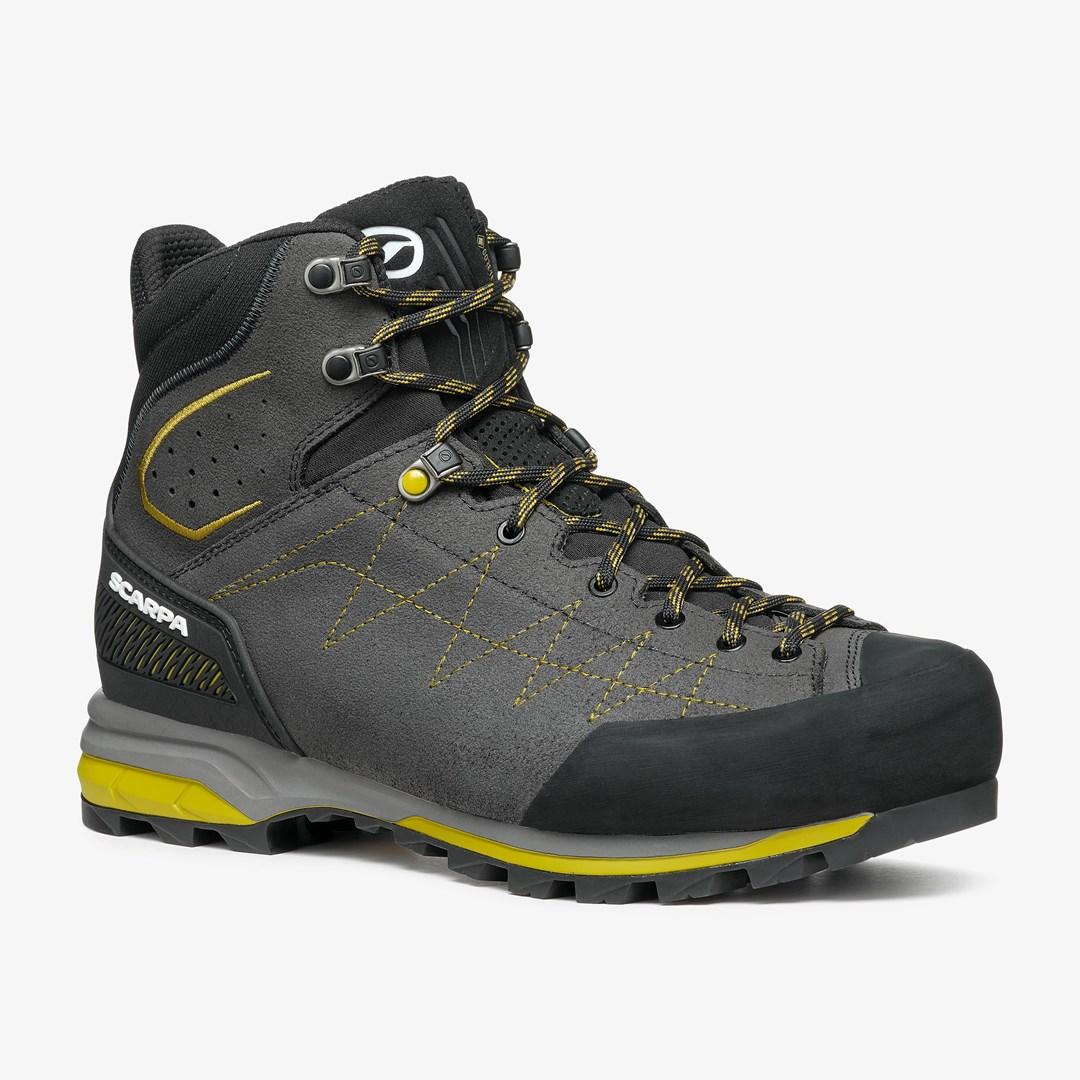 Scarpa Zodiac TRK GTX vandrestøvle - str. 47, antracit/svovlgul