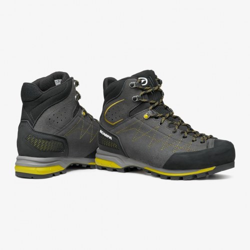 Scarpa Zodiac TRK GTX vandrestøvle - str. 47, antracit/svovlgul