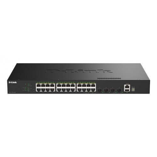 D-Link DGS-1520-28MP - 28-ports Gigabit stakket PoE+ smart managed switch med 4 × 10G SFP+