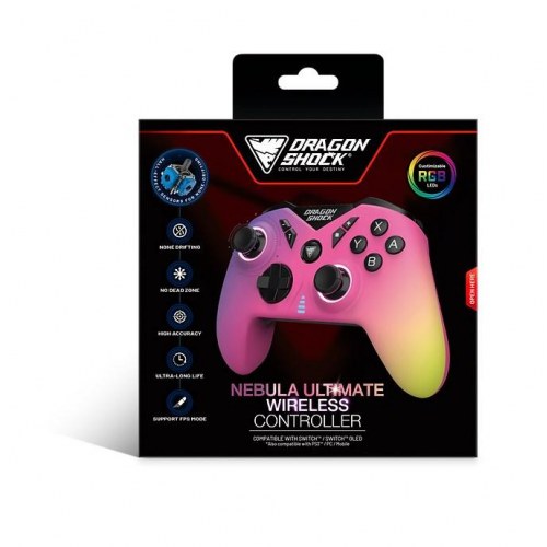 Dragonshock Nebula Ultimate - multicolor Bluetooth gamepad til Nintendo Switch