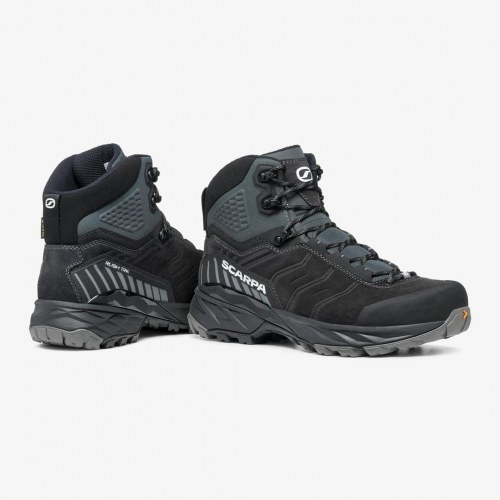 Scarpa Rush TRK GTX vandrestøvle - 45,5 - Dark Anthracite/Black