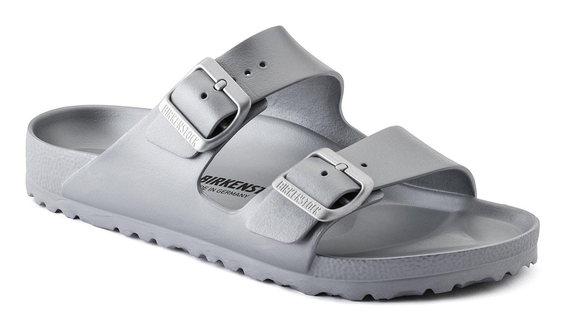 Birkenstock Arizona Essentials sandaler unisex - Metallic Silver, EU 37