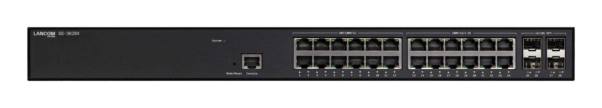 LANCOM GS-3628X - administreret L2/L3 switch, 1U, sort billede