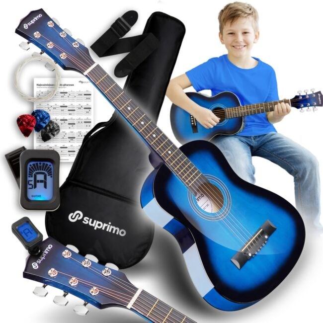 Akustisk guitar sæt 1/4 - blueburst (JRA SET BB)