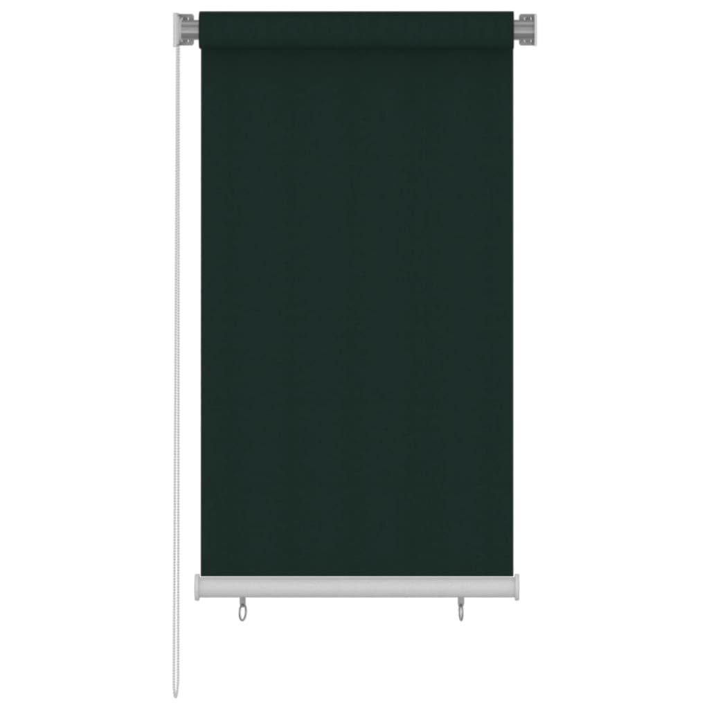 Udendørs rullegardin 80×140 cm - HDPE mørkegrøn