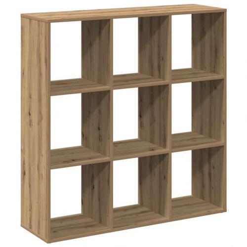 Bogreol/rumdeler med 9 rum - 102×29×103,5 cm, kunsteg